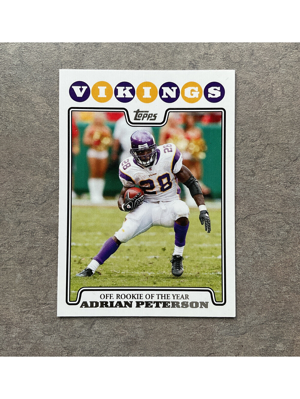 2008 Adrian Peterson - Off. Rookie Of The Year - Topps Trading Card #329